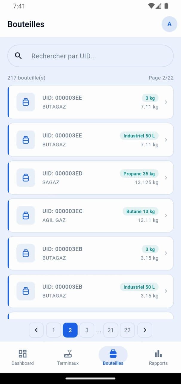 Traceability · Flutter Mobile App